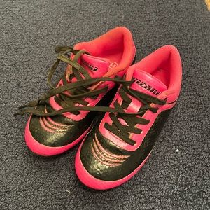 Soccer Cleats Hot Pink and Black Toddler Girl size 9.5
